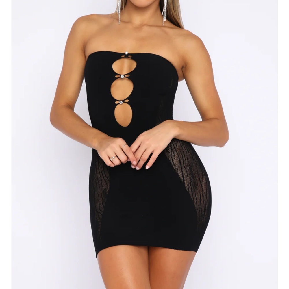 White Fox Attention Seeker mini dress